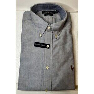 Ralph Lauren Blue Classic Fit Oxford Dress Shirt NWT 16/34 16-34